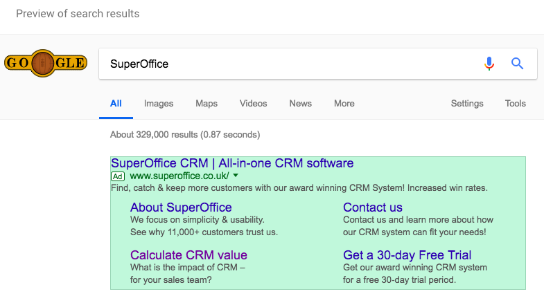 SuperOffice ads and ad campaigns